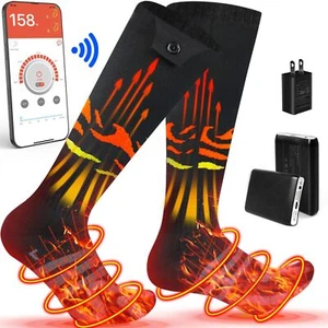 Heated Socks 7.4v 5000mah Battery Rechargeable Electric Heating Sock For Women M - Picture 1 of 8