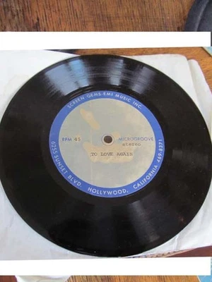 Diana Ross Acetate Test Record To Love Again 45rpm Screen Gems Foto 1 de 3
