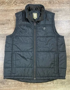 Timberland Men’s Puffer Vest Black Size XXL Fall Winter - Picture 1 of 10