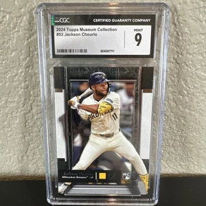 Klasse 9 Jackson Chourio RC 2024 Topps Museum Collection Milwaukee Brewers #53 RC - Bild 1 von 2