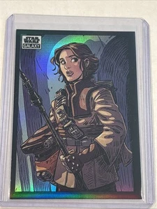 2022 Topps Chrome Star Wars Galaxy Leia Organa REFRACTOR Card #86 - Bild 1 von 2