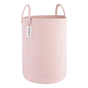 Cotton Rope Laundry Basket Hamper for Clothes Woven Storage Basket for Living... - Picture 1 of 7