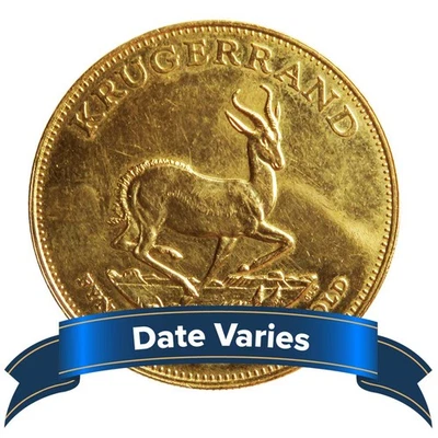 South African Gold Krugerrand 1 oz Random Year Impaired - Image 1 of 2