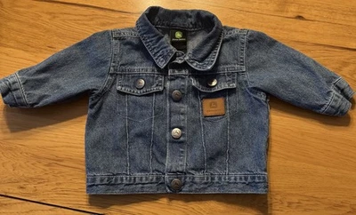 John Deere трактор Snap Up джинсовой ткани синий Jean куртка 0-6 месяцев - Изображение 1 из 4