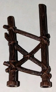 MEGA BLOKS PIRATES BROWN WOODEN STICKS ROPE TIES LADDER PIECE DRAGON SML PYRATES - Picture 1 of 3