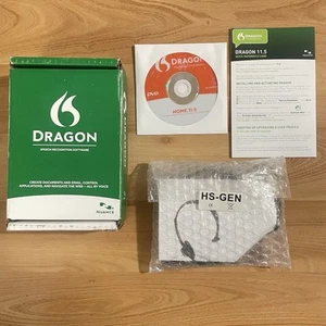 Dragon Naturally Speaking Home Version 11.5 with Headset & Serial NEW OPEN BOX - Picture 1 of 5