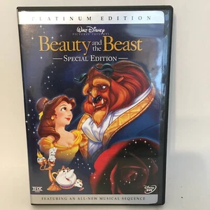 Beauty and the Beast (DVD, 2-Disc Set, Platinum Edition) No Slip Very Good - Picture 1 of 7