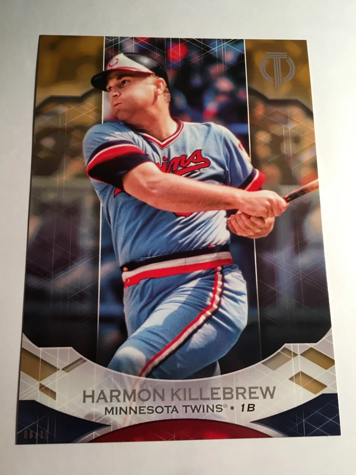 2019 Topps Tribute Jumbo 5x7 Harmon Killebrew Twins 80 Gold 06/10 - Image 1 of 1