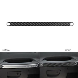 For Jeep Wrangler JK 11-17 Carbon Fiber Interior Glove Box Handle Above Cover  - Picture 1 of 7