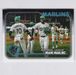 (12) MIAMI MARLINS 2024 TOPPS SERIES 1 TEAM CARD LOT #252 GURRIEL, SEGURA ++ - Picture 1 of 1