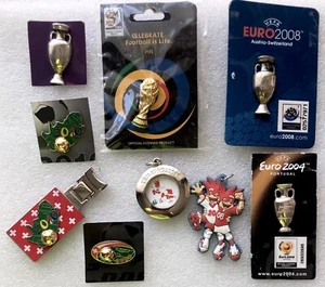 FIFA UEFA EURO Lot 9x Official Licensed Product 2004 2008 2010 2012 Mascot pin - Picture 1 of 4