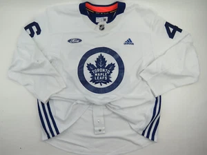 Adidas Toronto Maple Leafs Training Camp #46 Pro NHL Hockey Jersey White Size 58 - Picture 1 of 8