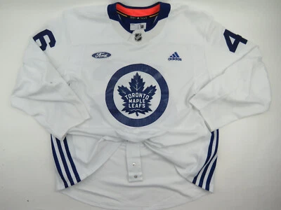 Adidas Toronto Maple Leafs Training Camp #46 Pro NHL Hockey Jersey White Size 58 - Image 1 of 4