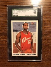 2003-2004 Fleer Tradition Lebron James RC #261 SGC 10 GEM MINT! GOAT!
