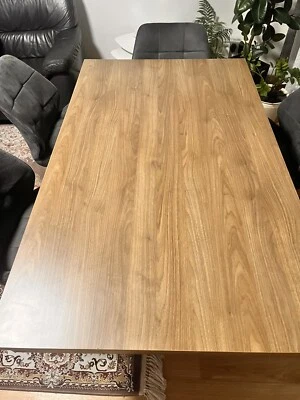 Esstisch im guten Zustand; ausziehbar; gebraucht; mit 6 Stühlen; Selbstabholung - Bild 1 von 4