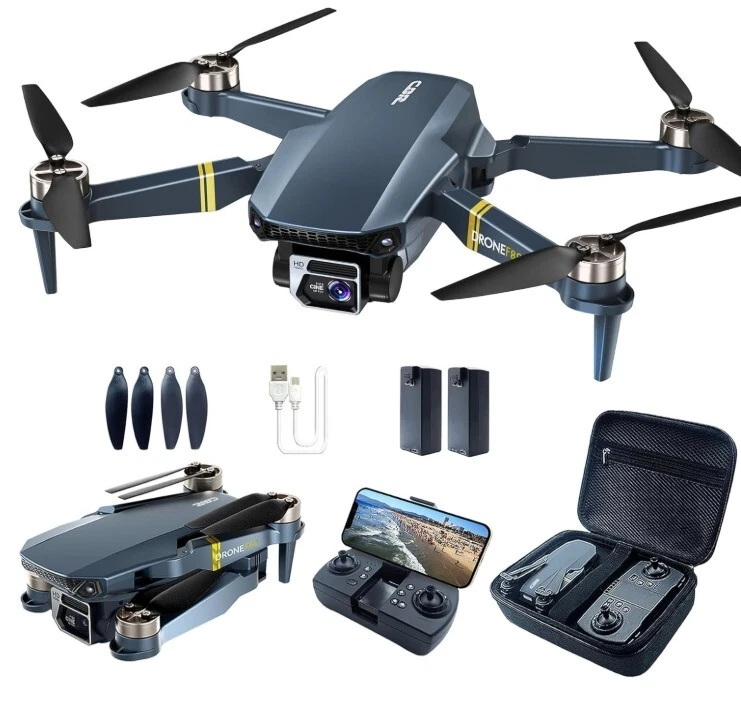 Brushless Motor Drone, 40+ mins Flight Time, Wi-Fi FPV, 120°Wide-Angle 4K HD Cam - Image 1 of 4