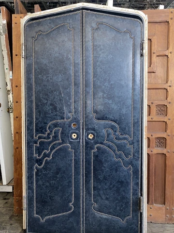 Arched Leather Style Theater Doors Saloon Doors In Frame 81x45 Cover