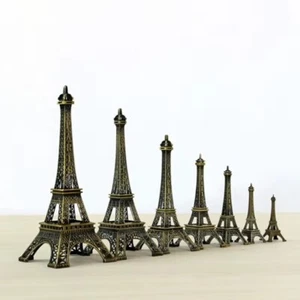 7 Größen Eiffelturm-Statue Metall Architekto nische Sammlerstücke - Bild 1 von 12