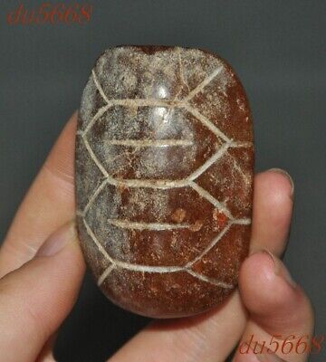 2.4 Hongshan Culture Old Jade Carved Sacrifice Feng Shui Turtle Tortoise Pendant • 26.68$