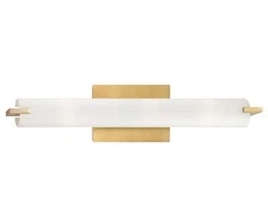 George Kovacs Tube LED Bathroom Vanity Light in Honey Gold - Picture 1 of 1