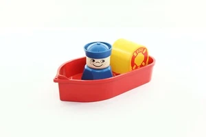 Lego Duplo Town Harbor Set 534 Tub Boat 100% complete vintage rare 1978 - Picture 1 of 2