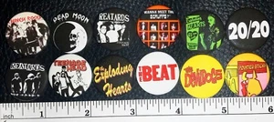 Garage Punk Power Pop Button Pins Lot Exploding Hearts Devil Dogs Reatards 20/20 - Picture 1 of 1