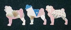 ¡10 PUGS DE EDREDÓN ANTIGUOS! ¡PERROS! ¡WOW! ¡Scrapbooking! ¡Aplique! 1 - Imagen 1 de 1