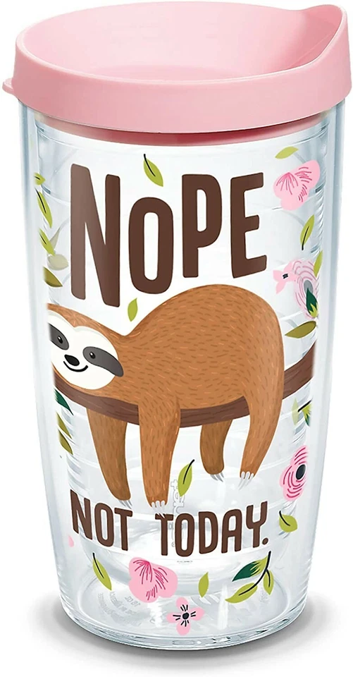 Tervis Dog Sayings Insulated Tumbler With Wrap and Blue Lid 24oz Clear