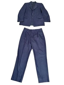 Tuta Yves Saint Laurent vintage blu scuro lana cashmere taglia 54/XL - Foto 1 di 10