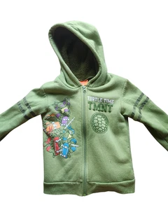 Boys Teenage Mutant Ninja Turtles Zip Up Hoodie Sweatshirt Embroidered Size 6 NW - Picture 1 of 3