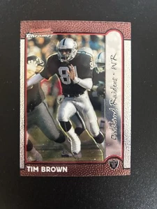 1999 Bowman Chrome Football Tim Brown Refractor #61 - Picture 1 of 1
