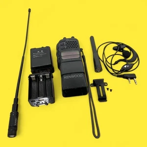 Kenwood TH-78 Dual Band Ham Radio 144 430MHz Handheld Transceiver w Antenna Mic - Afbeelding 1 van 9