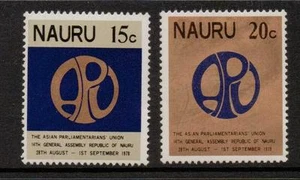 NAURU SG191/2 1978 14th GENERAL ASSEMBLY OF ASIAN MNH - Picture 1 of 1