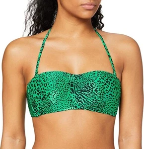 Seafolly Women's Bustier Bandeau Bikini Top Wild Ones, Jade, 14 UK - Picture 1 of 7