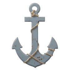 Holz Anker 30x20cm blau BB Dekoobjekt Maritim Holzanker Hochzeit Shabby Deko