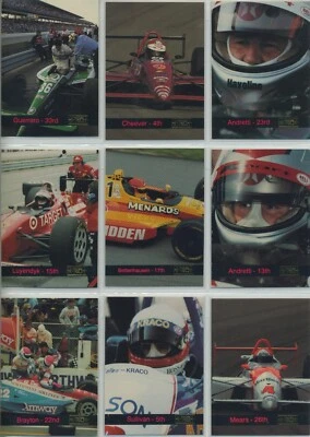 1993 Hi-Tech IndyCar SET BREAK U Pick  Includes inserts Andretti, Unser, Rahal - Image 1 of 4