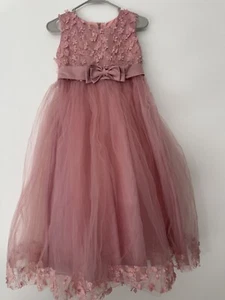 Girls Lace Bridesmaid Dress Flower Kid Wedding Ball Gown Toddler Princess Sz 16Y - Picture 1 of 7
