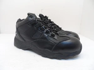 Lehigh Men's 6" Mid-Cut Leather Composite Toe Hiking Boots 6333 Black Size 11.5W - Picture 1 of 8