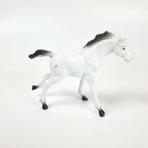 Figura 1976 Imperial Toy White Horse Black Mane - Imagen 1 de 4