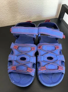 LL Bean Sandals Water Shoes Kids Youth Girls Size 2 Blue Trail Sport Sandals - Picture 1 of 6