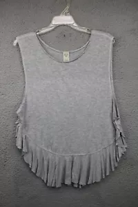 We the Free Women's Open Side Tank Top-Size Large-Rayon-Gray - Picture 1 of 9