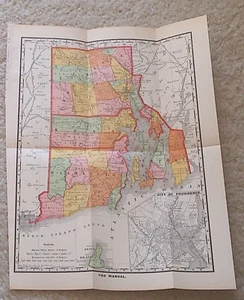 Mapa Rhode Island 1895 - 1896 - Imagen 1 de 1