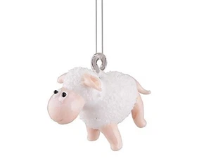 Gallarie II Ornament Glass White Sheep Lamb Christmas Farm Christmas Tree - Picture 1 of 1
