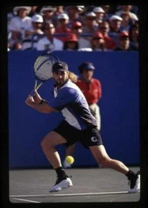 Andre Agassi playing tennis U.S. Open 1994 Original 35mm Transparency - Picture 1 of 1
