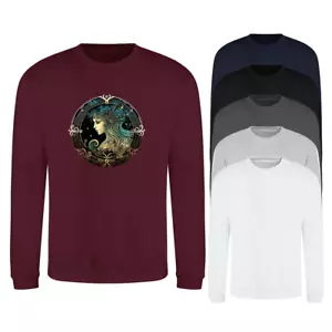 Sweatshirt Star Sign Virgo Horoscope Astrology Zodiac Art Unisex Sweater Jumper - Picture 1 of 37