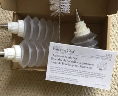 Pampered Chef Decorator Bottle set New  in Box w/Instructions - Image 1 of 3
