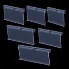 50-pack Clear PVC Shelf Price Tag Label Holder for shops warehouse Durable