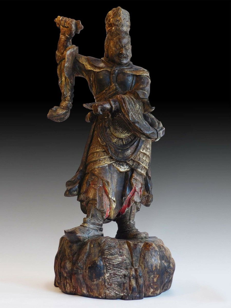 閻魔大王 置物 骨董 仏教