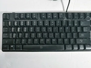 Tt Poseidon Illuminated Blue LED Mechanical Gaming USB PC Keyboard Tested - Picture 1 of 5