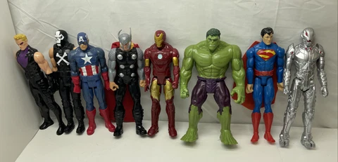 12 Inch Action Figure Marvel Figure Lot Of 8 Cover